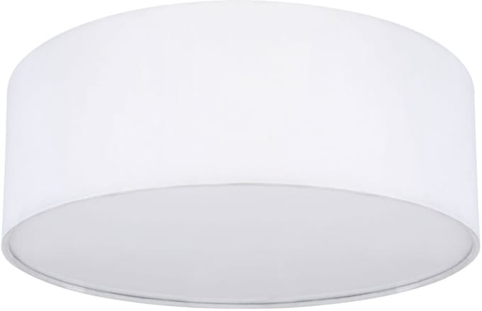 Plafondlamp 1 vlam Woonkamerlamp LED textiel, metaal, 1x LED warm wit, DxH 30x12 cm