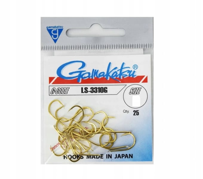 Gamakatsu LS-3310G Haak Goud Maat 2 - 25 Stuks