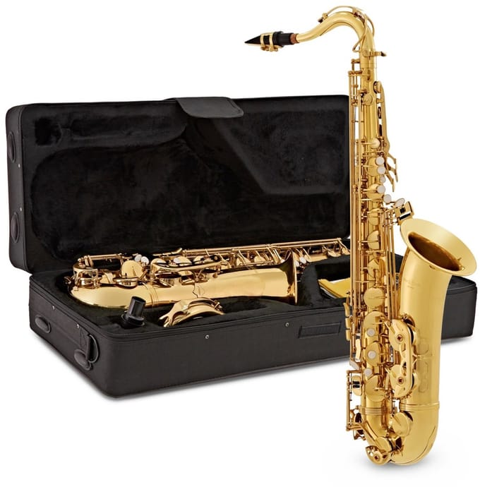 Tenorsaxofoon van Gear4music, Goud