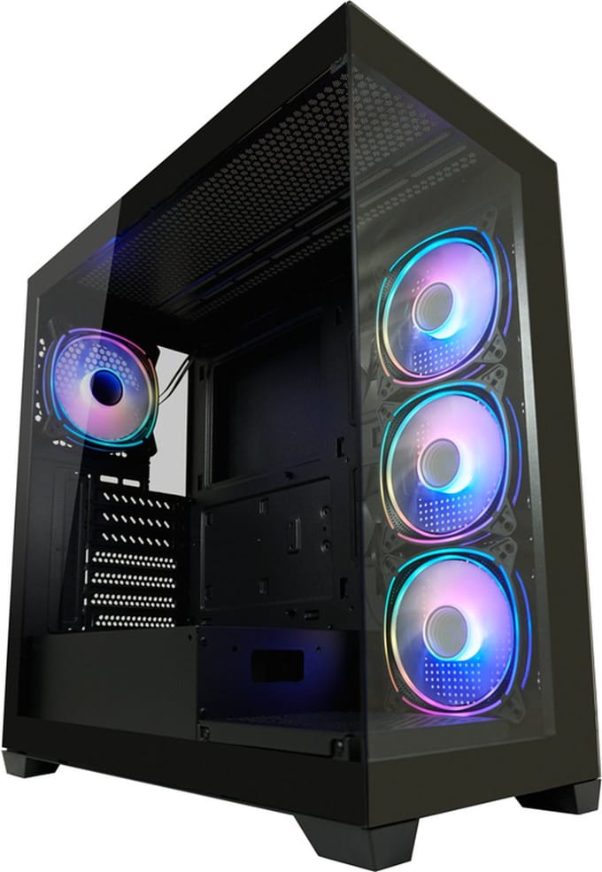LC Power 715B - midi-tower - ATX - Case - Tower - Zwart