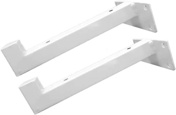 Wandplank Steunen - Plankdragers Metaal - Opbergen en Decoreren - Zwaar Belastbaar - 30cm Lengte - Wit