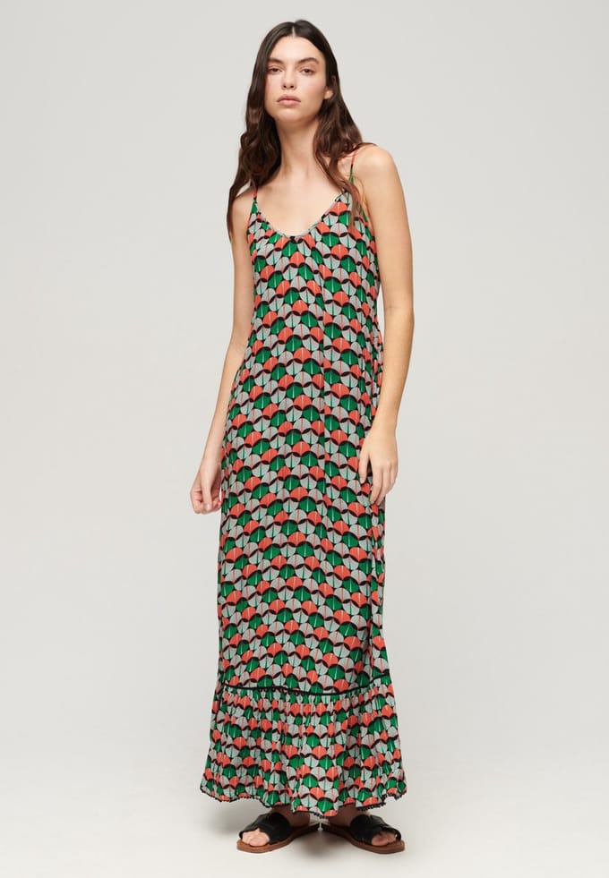 Superdry - Beach maxi-hemdjurk - Dames - Jurken