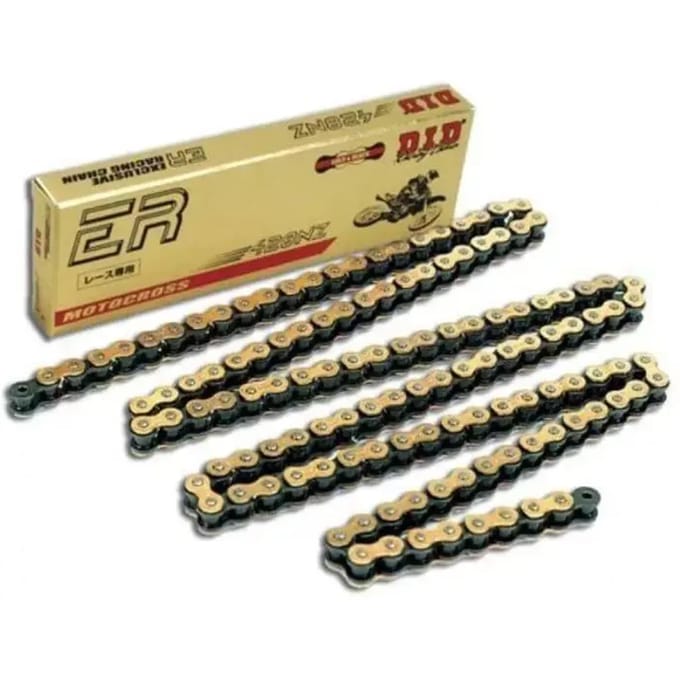 Motorfiets rolketting D.I.D 428Nz(G&B) X 128 Mail. Fj