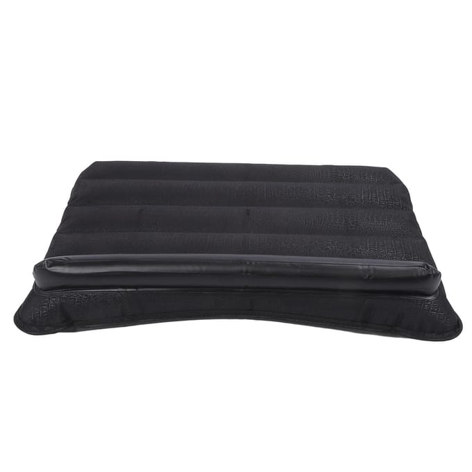 Opblaasbaar Laptopbureau Ergonomisch Waterbestendig Draagbaar Opblaasbare Reistafel om te Werken black