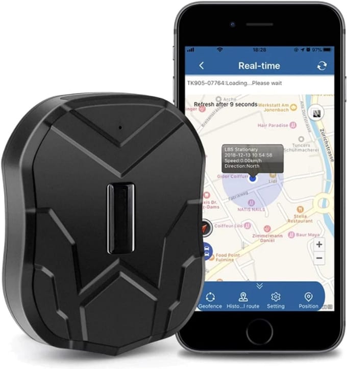 SCH® GPS Tracker auto - GPS Tracker - GPS Trackers - Zwart - 9cm x 8cm x 3cm