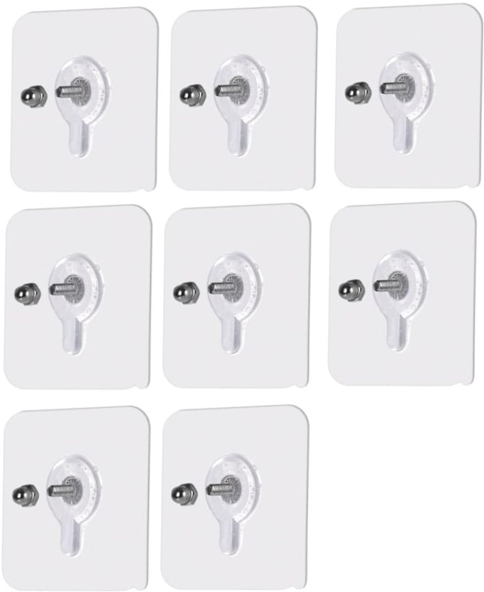 Zelfklevende schroef voor wandmontage, 8-pack