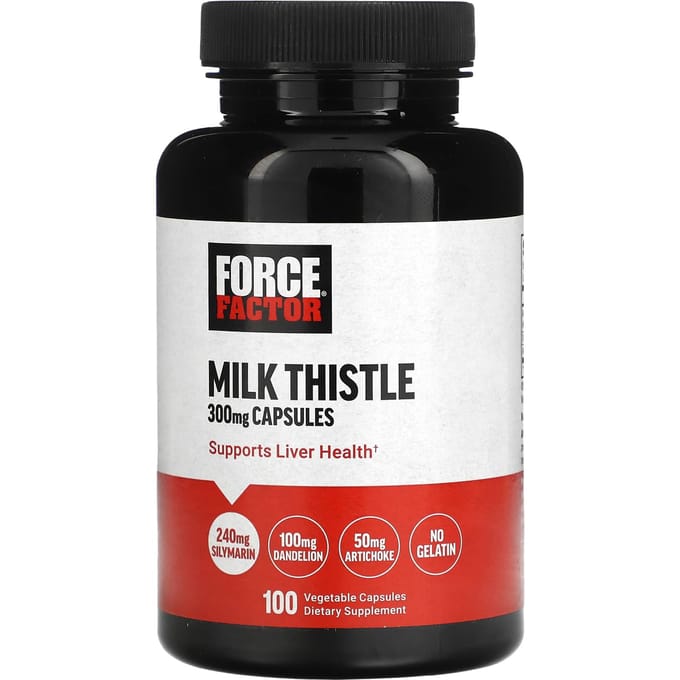 Force Factor, Mariadistel, 300mg, 100 Veggie Capsules