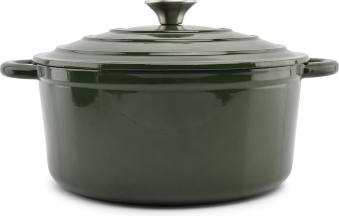 Salt & Pepper Kookpot 26cm gietijzer groen Ferno