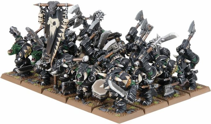 Warhammer - The Old World - Orc And Goblin Tribes - Black Orc Mob - 09-13