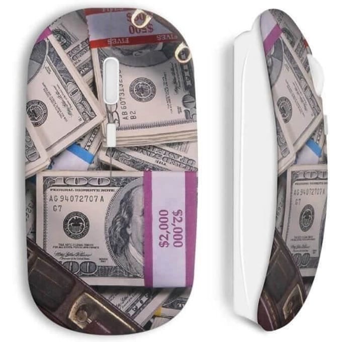 Draadloze muis Dollars bankbiljetten