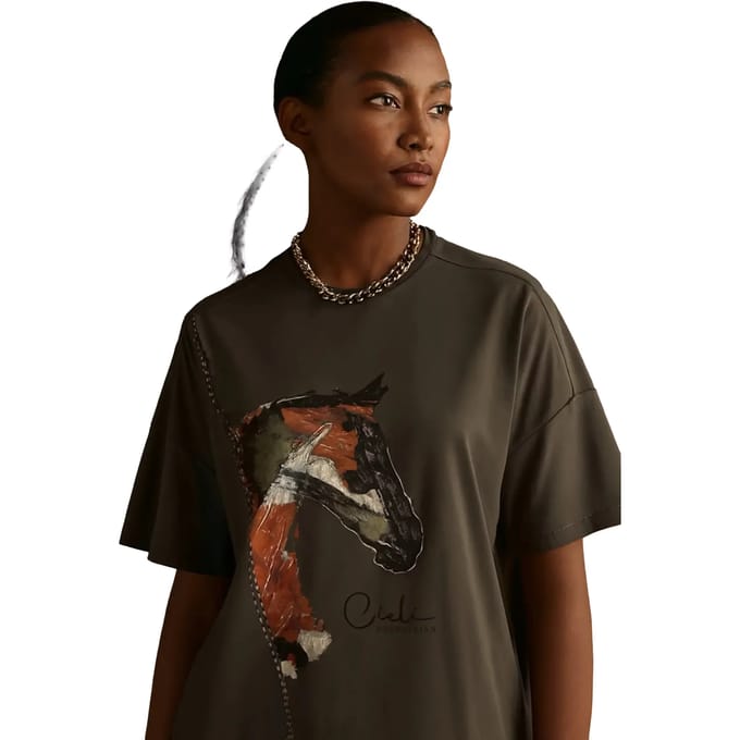 T-shirt dames Cieli Equestrian The Iyanda Horse Head