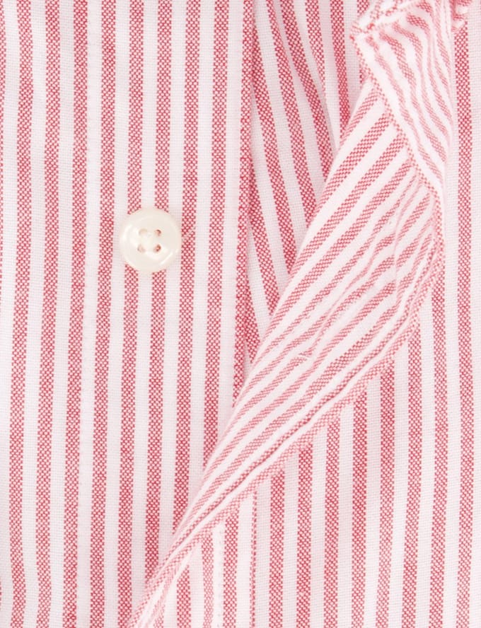 Gant rood/wit gestreept overhemd