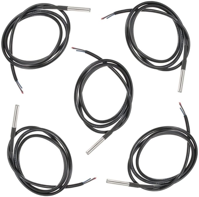 Allecto - Digitale Temperatuursensor - 1M RVS Temperatuursensor voor Arduino en Raspberry Pi - Waterproof en Betrouwbaar - Ideaal voor Projecten - ...