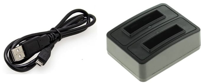 OneOne lader voor camera accu met 1,5m kabel. Oplader adapter past op General Imaging (GE) E840, E840s, G1, G2, G3, G3WP, GB-20