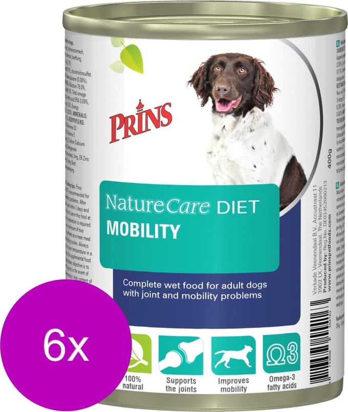 Prins NatureCare Dog Diet Mobility 6x0,4kg