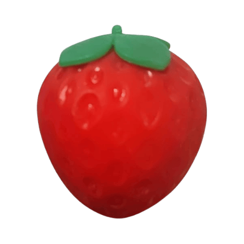 Aardbei Squishy Knijpspeeltje – 6 × 8 cm