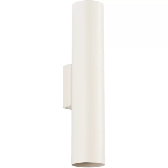 Wandlamp LAGOS 2 met 2 lichtpunten naar boven en beneden - Sollux Lighting - IP20 - Beige staal behuizing - 6 x 8 x 30 cm - 2 x GU10 LED, exclusief lichtbron - 2 x 10 W - Industriële wandlamp voor gang, hal en woonkamer