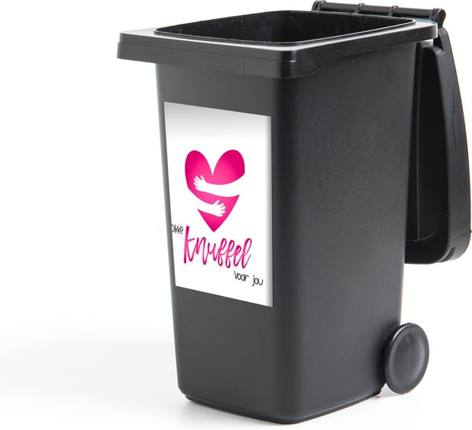 Container sticker Get well soon - Spreuken - Hartje - Knuffel - 40x60 cm - Kliko sticker