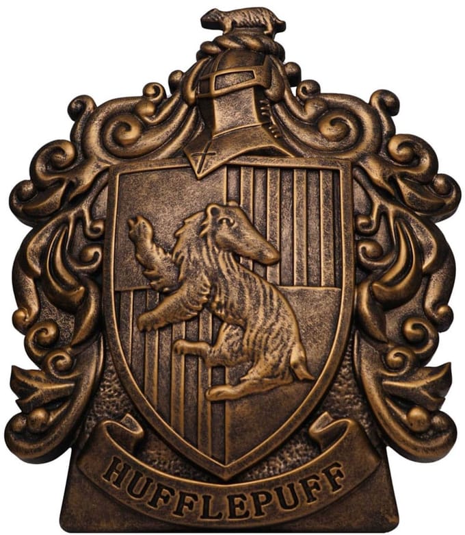 Monogram Int. Harry Potter Figural Bank Hufflepuff / Huffelpuf Crest / Wapen 20 cm Banks