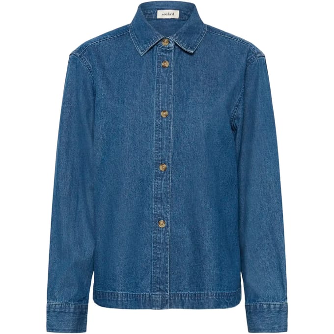 Denim blouse SLDielle Loose fit medium blue