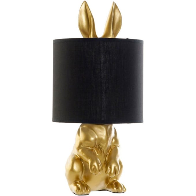 Casa di Elturo Tafellamp konijn goud h42 cm
