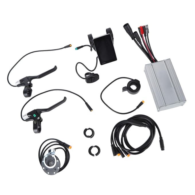 30A Elektrische Fiets Controller Kit Waterdicht Fiets LCD Display Duimgas Krachtondersteuning Sensor voor 1000W Motor gray