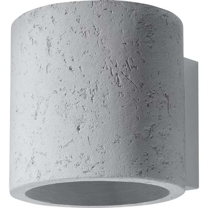 Sollux Lighting Wandlamp Orbis - G9 - grijs - concreet - 10x10x12cm