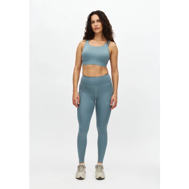 RÖHNISCH - Flattering High Waist Tights - Lange trainingslegging dames - Turquoise-Groen
