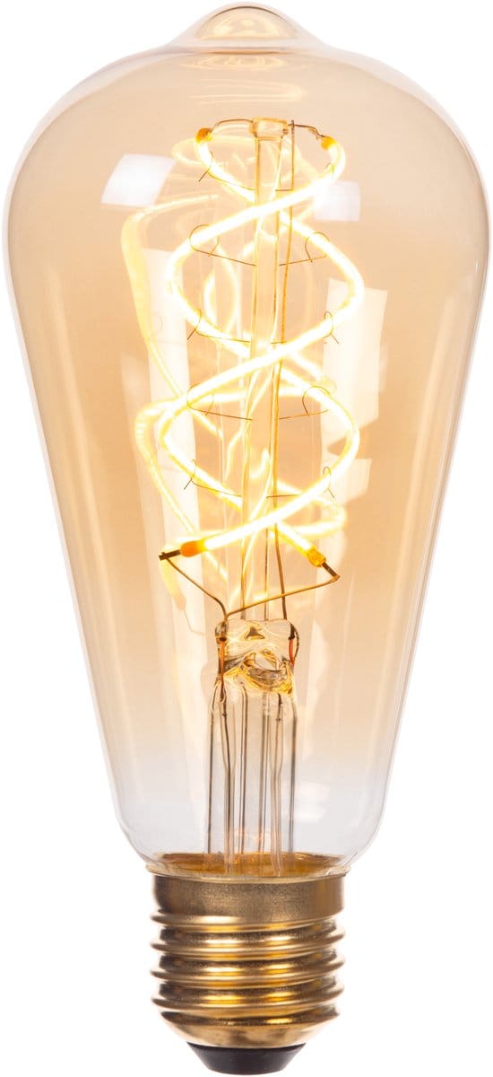 Lucide ST64 - Filament lamp - Ø 6,4 cm - LED 3 StepDim (Memory) - E27 - 1x4,9W 2200K - Amber