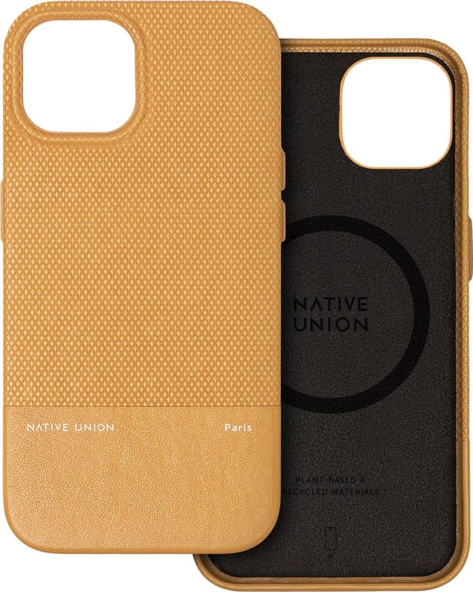 Native Union, (RE)CLASSIC hoesje Geschikt voor Apple iPhone 15, Geel