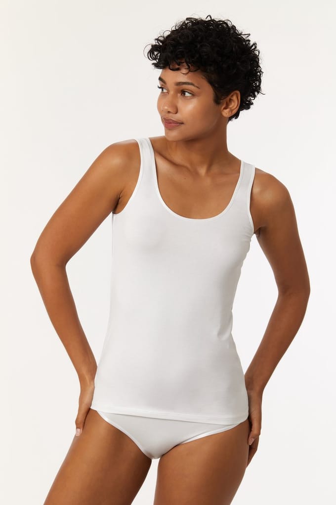 Woody Singlet Single Pack Wit XXL