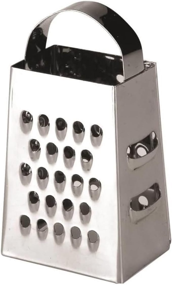 RVS Mini Rasp 4-Zijdig Keuken Accessoire - Compact en Multifunctioneel