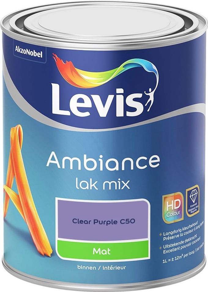 Levis - Ambiance Lak Mat Mix - Clear Purple C50 - Mengverf - 1 L