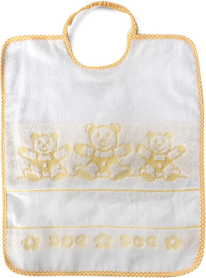 Zachte Katoenen Babyslabbetje met Elastiek - 30x35 cm