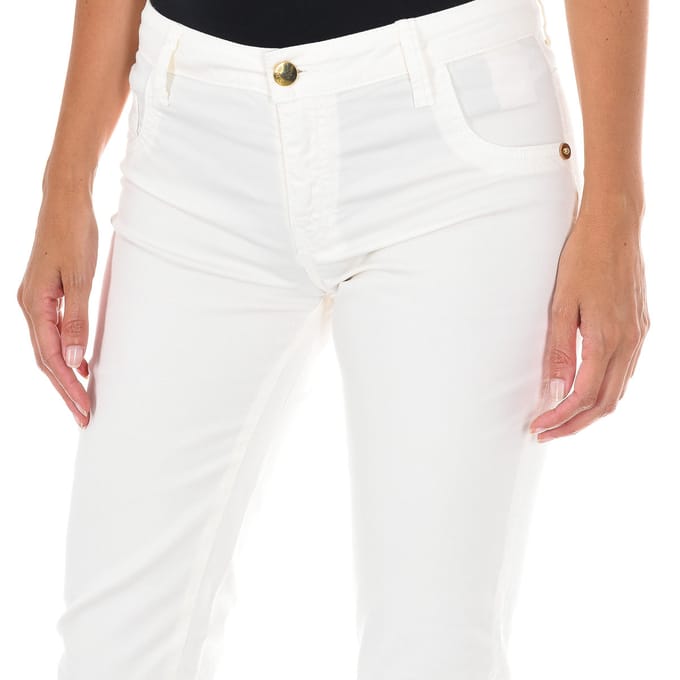 Lange spijkerbroek van elastische stof 70DB50192-T092 vrouw