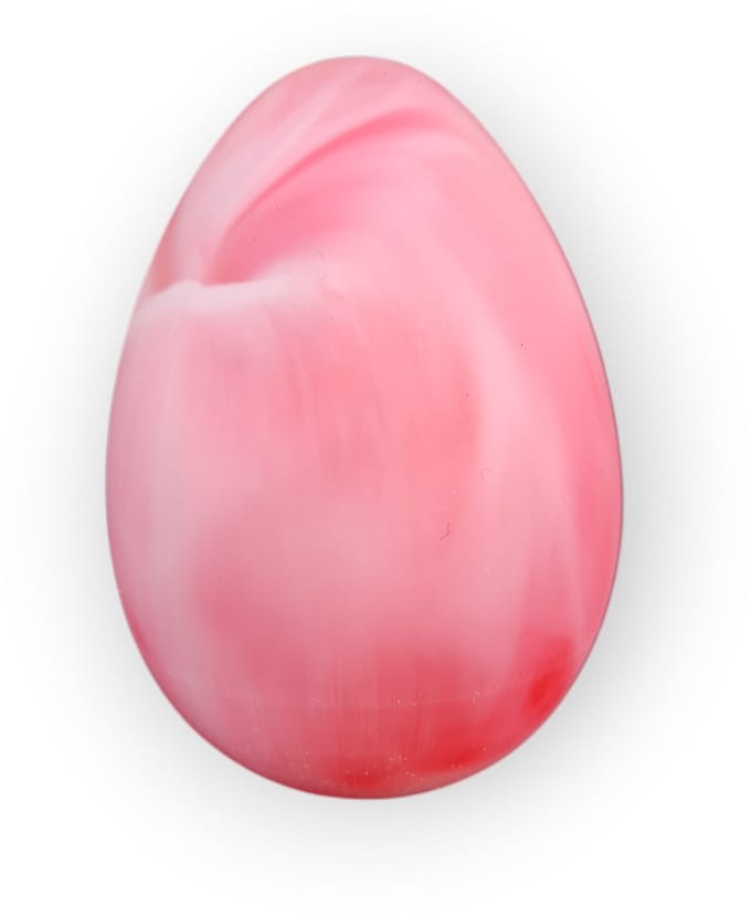 Resin Art JR: Handgemaakte Epoxy Edelsteen Ei – Marmer Look – Decoratie Steen – 6 cm – Uniek Design