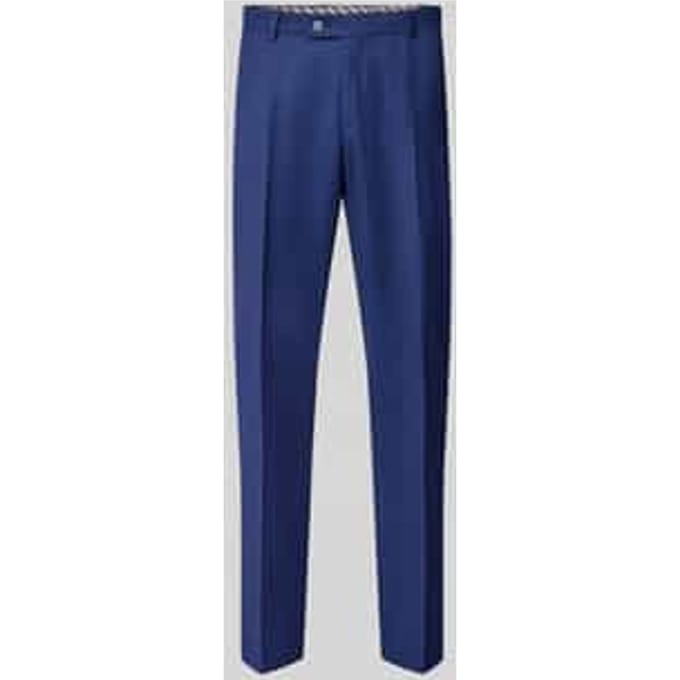 straight fit broek van scheerwolmix