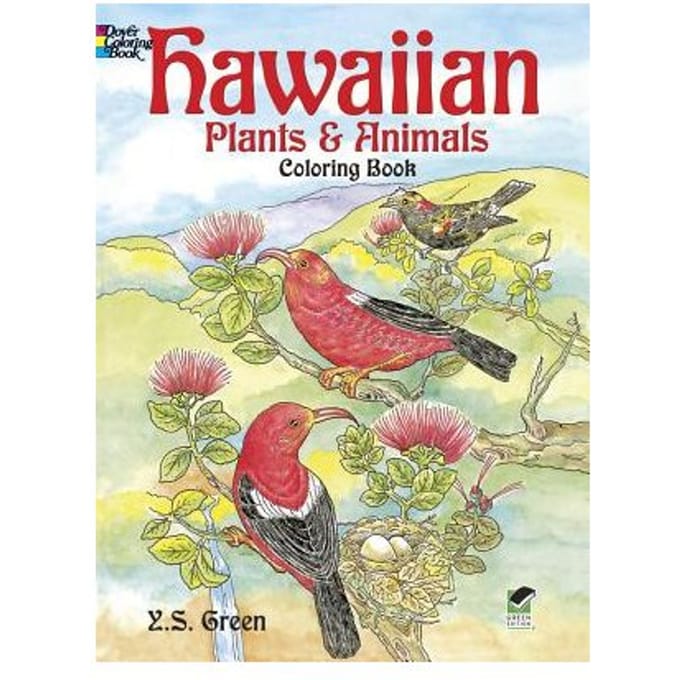 Hawaiian Plants And Animals Colouring Book - Green, Yuko