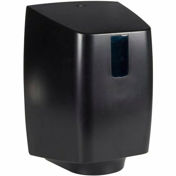 Care-Ness Midi Poetspapierdispenser – Centerpull – Zwart – Medium formaat