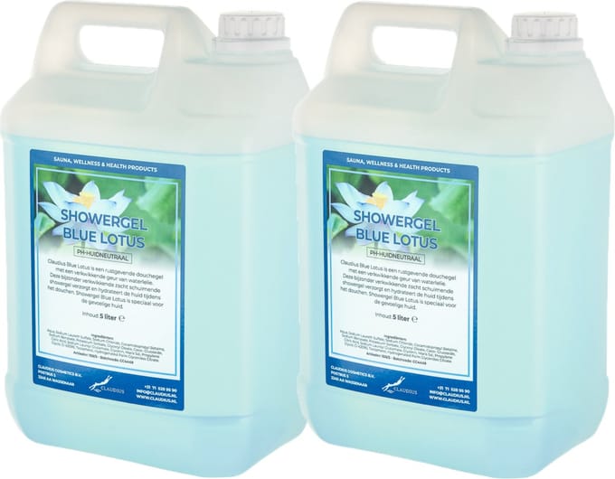 Claudius Douchegel Blue Lotus 5 liter - set van 2 stuks - Showergel