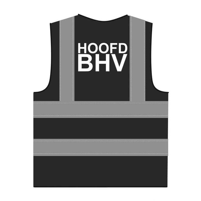 Hoofd BHV hesje RWS zwart