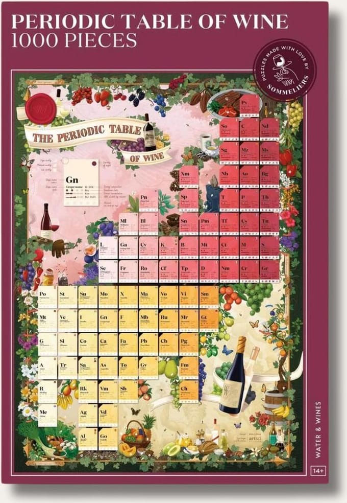 Puzzel - 1000 stukjes - druivenrassen - wijnliefhebber - wijn