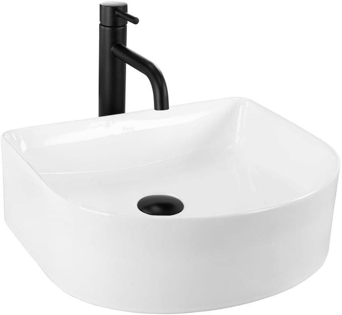 Rea Clara Opzetwastafel Wit 45X45X14Cm