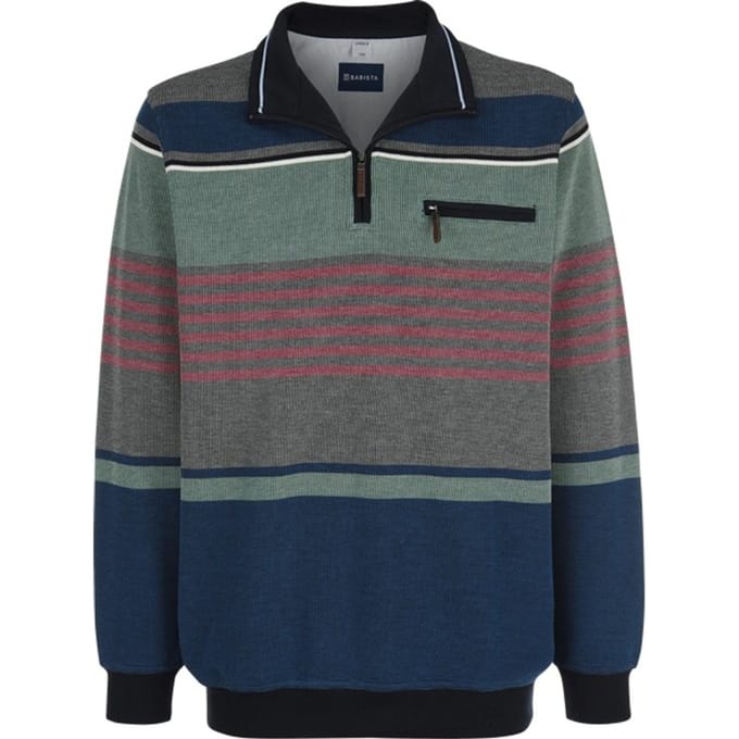 Babista herren Sweatshirt - 52/54 - groen - Plus Size