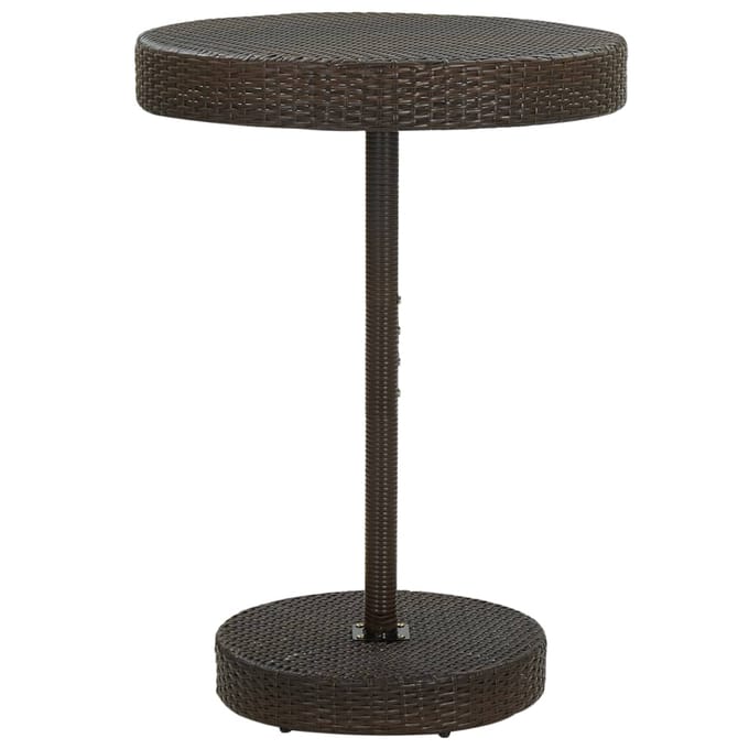 vidaXL - 5-delige - Tuinbarset - met - kussens - poly - rattan - bruin
