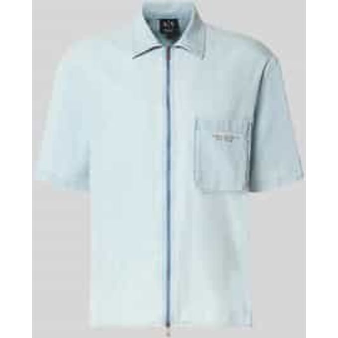 Regular fit jeanshemd van puur katoen model 'CAMICIA'