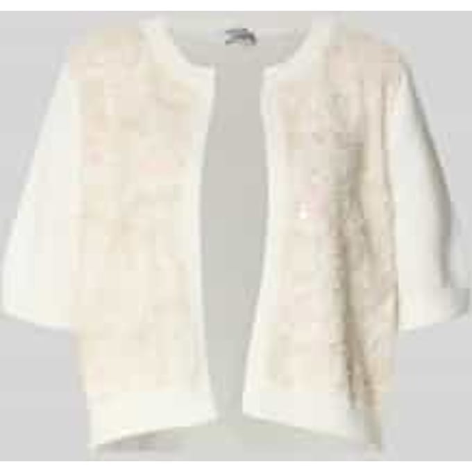 cardigan met florale print en met siersteentjes