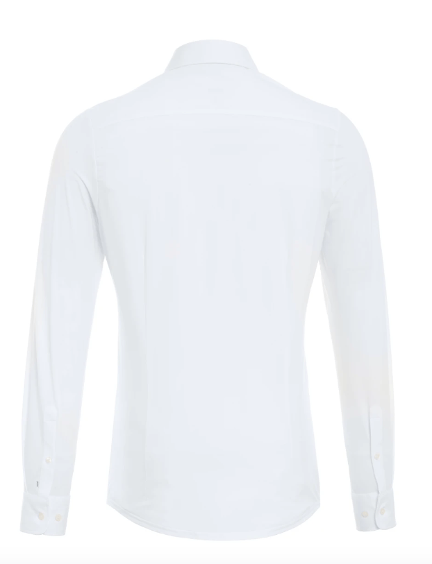 Pure H.Tico The Functional Wit Shirt - Maat 45 - Heren - Overhemden Formeel