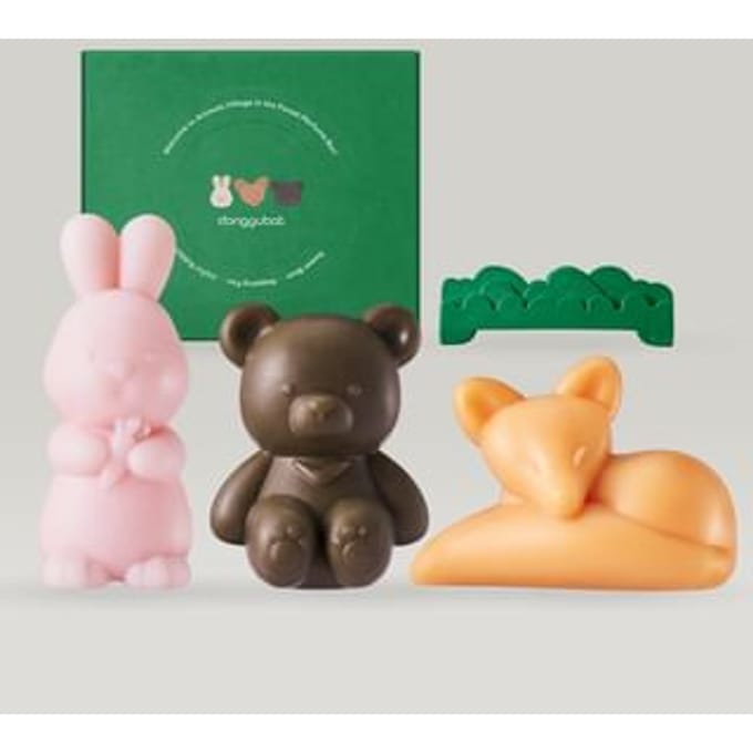 Donggubat - Animals Village in the Forest Perfume Bar Set 4 pcs