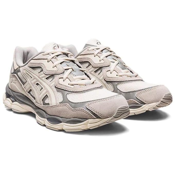 ASICS Gel NYC Cream Oyster Grey Unisex Sneakers 1201A789-103 38 gray